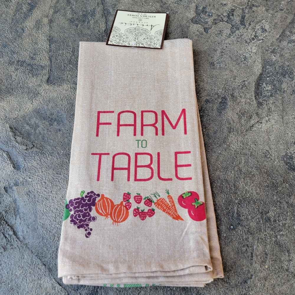 Artistic Accents Farm To Table Kitchen Towel 2 Piece Set
